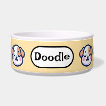 "Bol à nourriture personnalisé pour chien Kawaii a