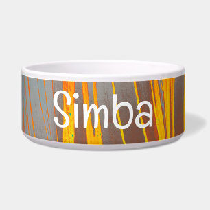 Écuelle Bol Abstrait marbré avec texte SIMBA