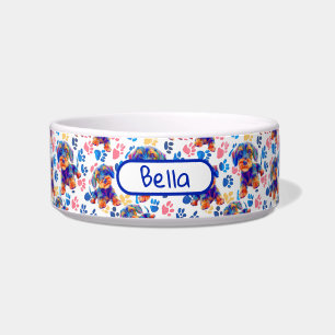 Écuelle Bol coloré pour dachshunds, moderne,