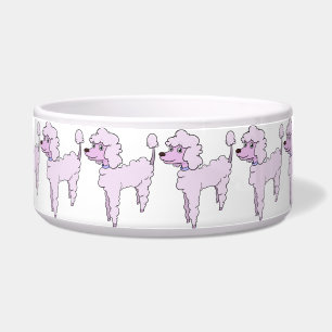 Écuelle bol de caniche rose