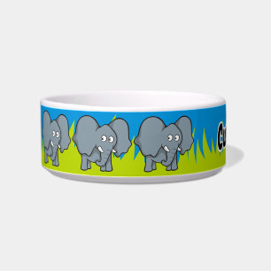 Écuelle Bol de dessin animé d'éléphant gris