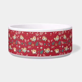 Écuelle Bol de Noël pour chien Poméranie Mignon Kawaii Fêt