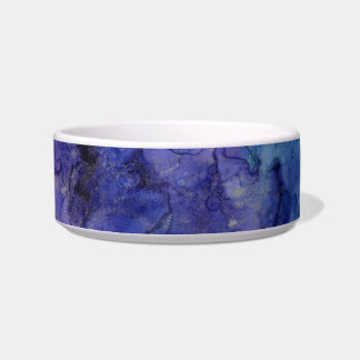 Écuelle bol de nourriture pour chat bleu et violet