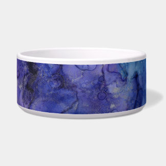 Écuelle bol de nourriture pour chat bleu et violet