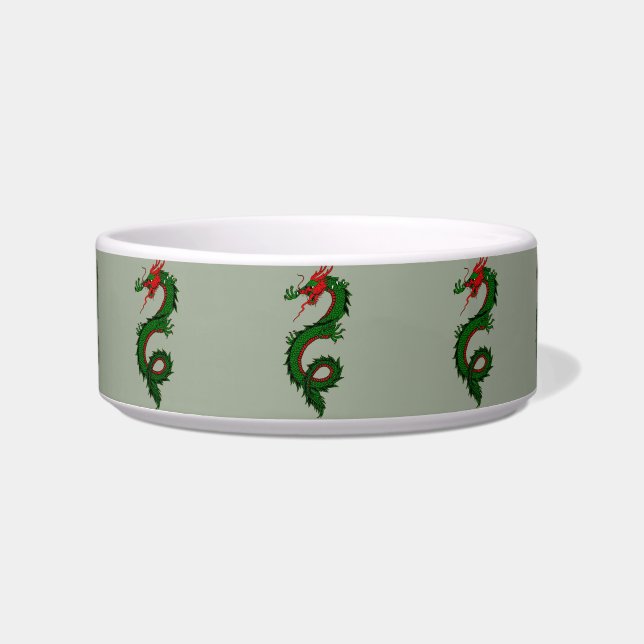 Écuelle bol de nourriture pour chat dragon chinois (Devant)