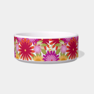Écuelle Bol d'eau de chat de printemps floral