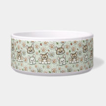 Bol en céramique à empreinte de patte de chaton à