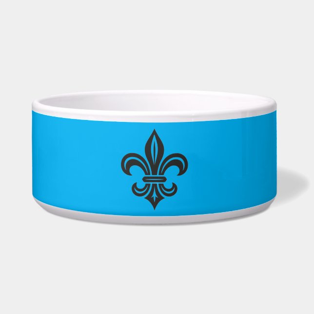 Écuelle Bol en céramique "Fleur de lis stylisée" (Devant)