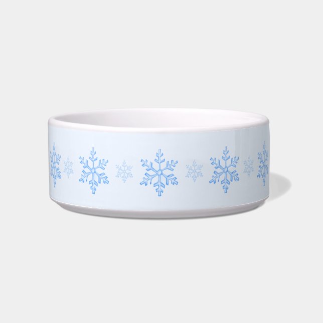 Écuelle Bol en céramique flocon de neige bleu glacé pour a (Devant)