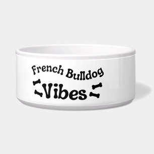 Écuelle Bol en céramique French Bulldog Vibes pour chien