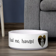 Bol en céramique personnalisable drôle pour animau