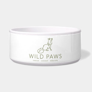 Écuelle Bol en céramique pour animaux de compagnie Wild Pa
