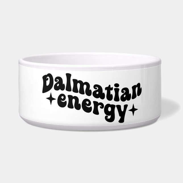 Écuelle Bol en céramique pour chien Dalmation Energy (Gauche)