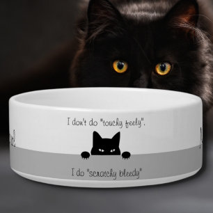 Écuelle Bol en céramique tactile pour chat sournois