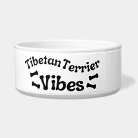 Bol en céramique Tibetan Terrier Vibes pour chien