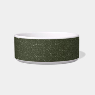 Écuelle Bol en céramique verte mousse texturée pour animau