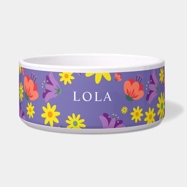 Écuelle Bol floral violet (Devant)