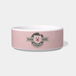 Écuelle Bol numérique pour animaux de compagnie rose pour