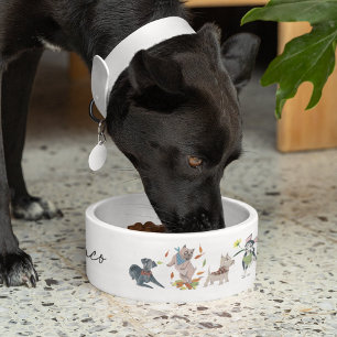 Écuelle Bol personnalisé au nom de chiens mignons