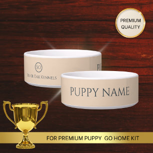 Écuelle Bol personnalisé pour chiots avec monogramme du no
