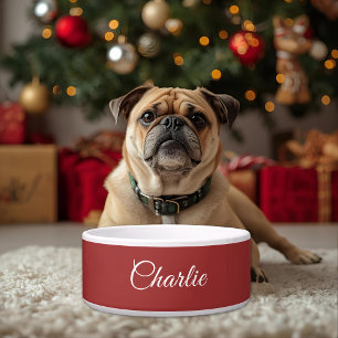 Écuelle Bol personnalisé pour Noël pour animaux de compagn