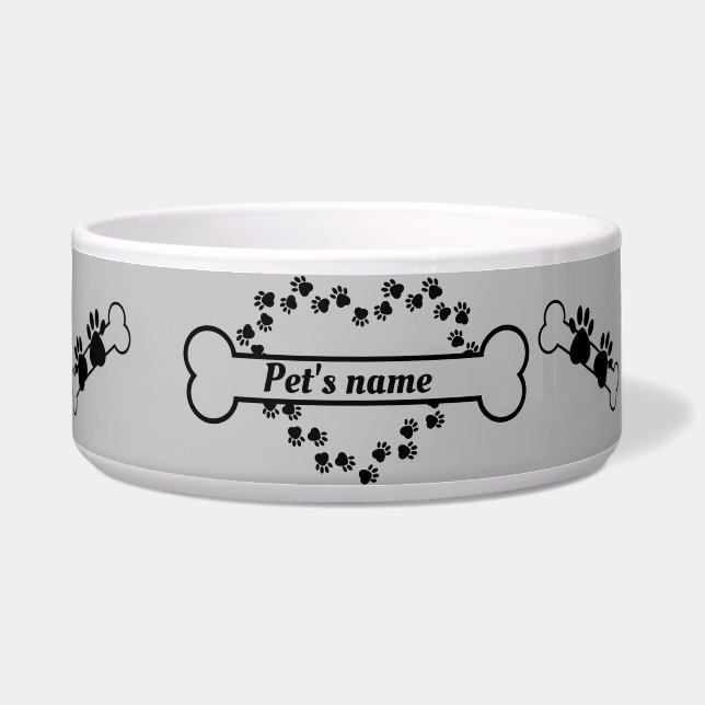 Écuelle Bol pour animal de compagnie personnalisé en forme (Devant)