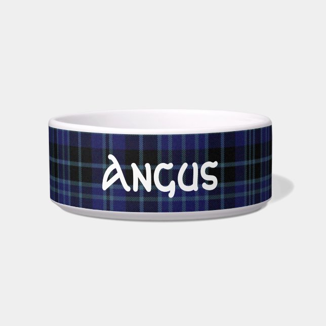 Écuelle Bol pour animal de compagnie tartan plat personnal (Devant)