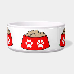 Écuelle Bol pour chien Bol à nourriture, Pattes blanches