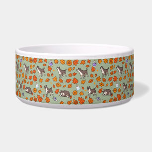 Écuelle Bol pour chien Great Dane Halloween Floral Kawaii 