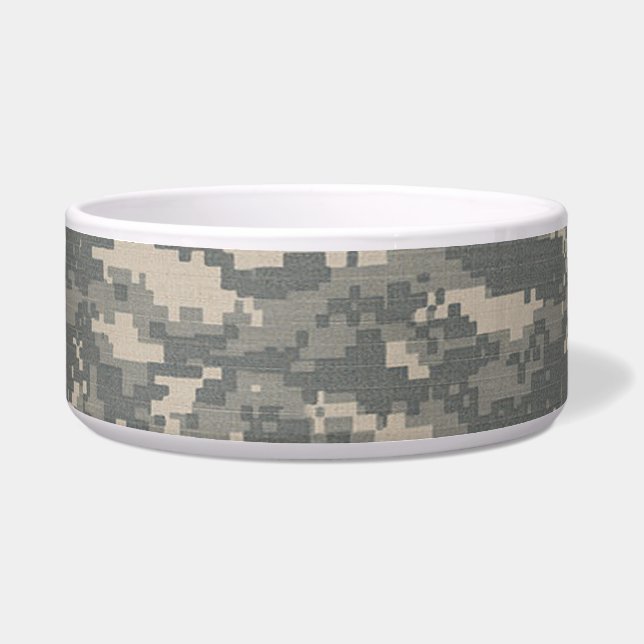 Écuelle Bol pour nourriture pour chien camouflage numériqu (Devant)