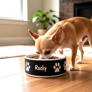 Écuelle Bol pour petit chien Empreintes de pattes