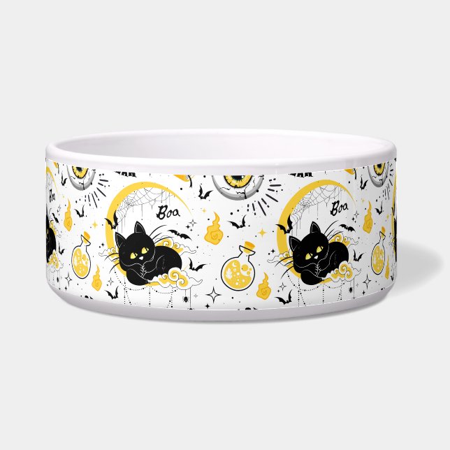 Écuelle Boo avec chat noir (Devant)