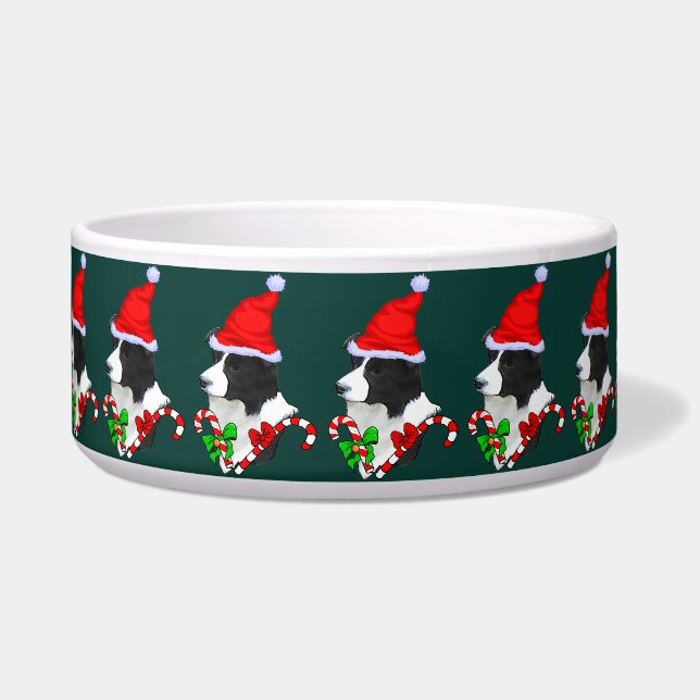 Écuelle Bordure Collie Noël (Devant)