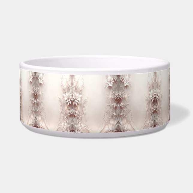 Écuelle Botte blanche en céramique florale ivoire (Devant)