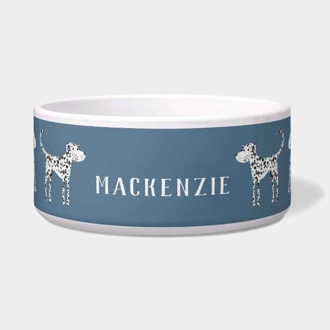 Écuelle Boule de chien personnalisée Dalmatienne (Devant)