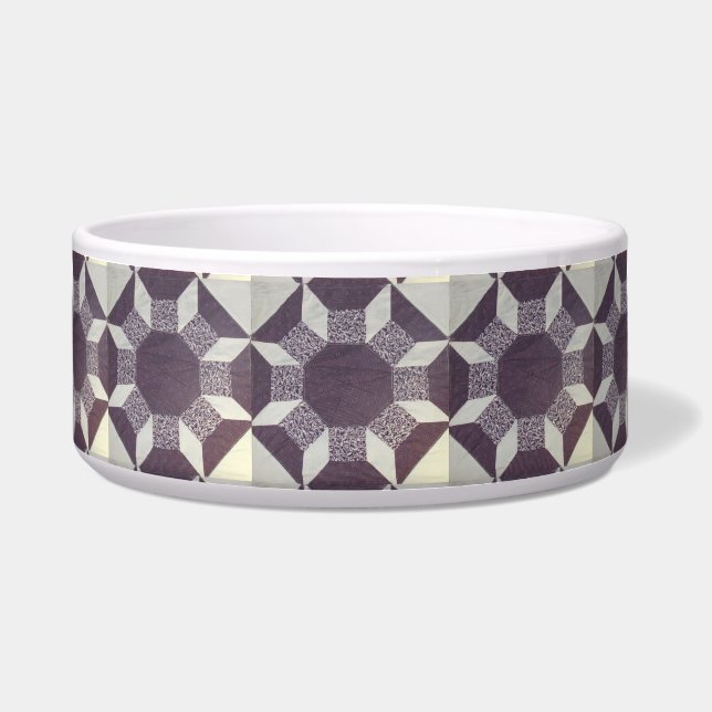 Écuelle Bowl - Motif de courtepointe violet (Devant)