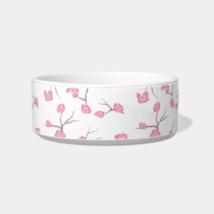 Écuelle Branches de Cerisier Fleurissant Bol pour Animaux