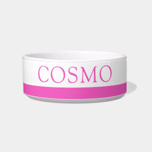 Écuelle Bright rose Personnalisé Nom de l'animal de compa