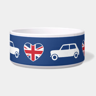 Écuelle British Mini Cooper Hearts - Bleu