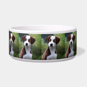 Écuelle Bruce The Border Collie Puppy, Ceramic Pet Bowl