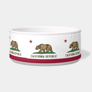 Écuelle California State Flag Pet Bowl