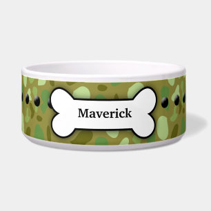 Écuelle Camoflauge Army Custom Pet Dog Food Bowl