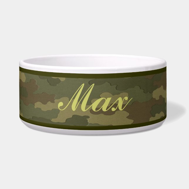 Écuelle Camouflage noir personnalisé (Devant)