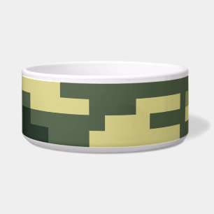Écuelle Camouflage numérique en bois à 8 bits / Camo