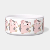 Caricature mignonne Danser Cochon Animal Bowl