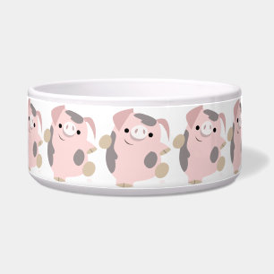 Écuelle Caricature mignonne Danser Cochon Animal Bowl