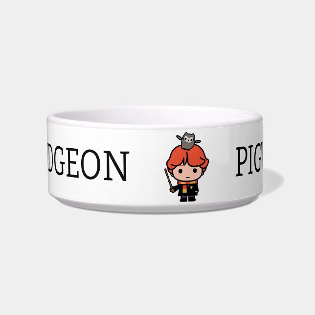 Écuelle Caricature Ron Weasley et Pigwidgeon (Devant)