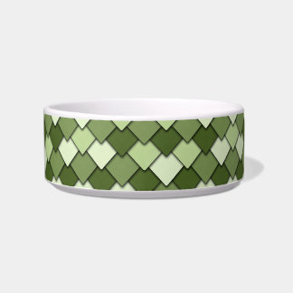 Écuelle Carré vert pomme et motif diamant