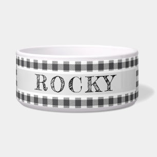 Écuelle Carreaux Rustiques Noir & Blanc de Buffalo Plaid