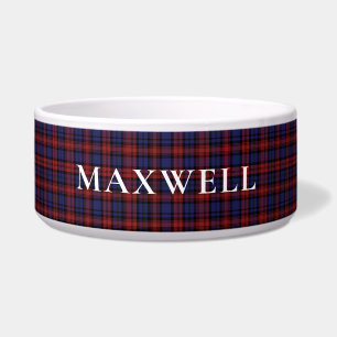 Écuelle Carreaux Tartan Clan MacLachlan Rouge Violet